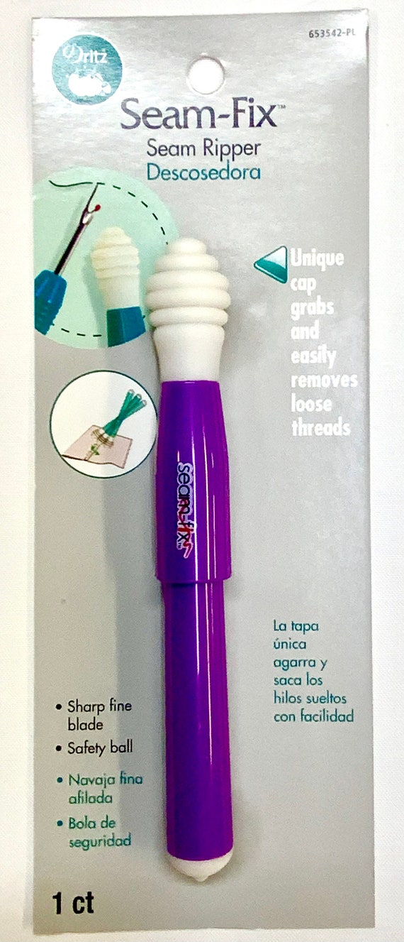 Dritz Seam-fix Seam Ripper With Unique Rubber Grabs to Easily Remove Loose  Threads 