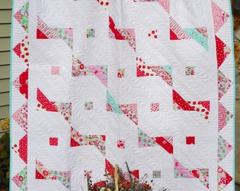 Modern Quilt Pattern - A Banner Day Jelly Roll Pattern - HARD COPY VERSION