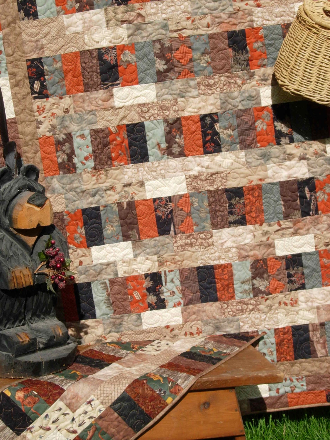Running Rails Quilt Quilt Pattern - Rails and Trails - Lap Quilt & Runner - Jelly Roll ...