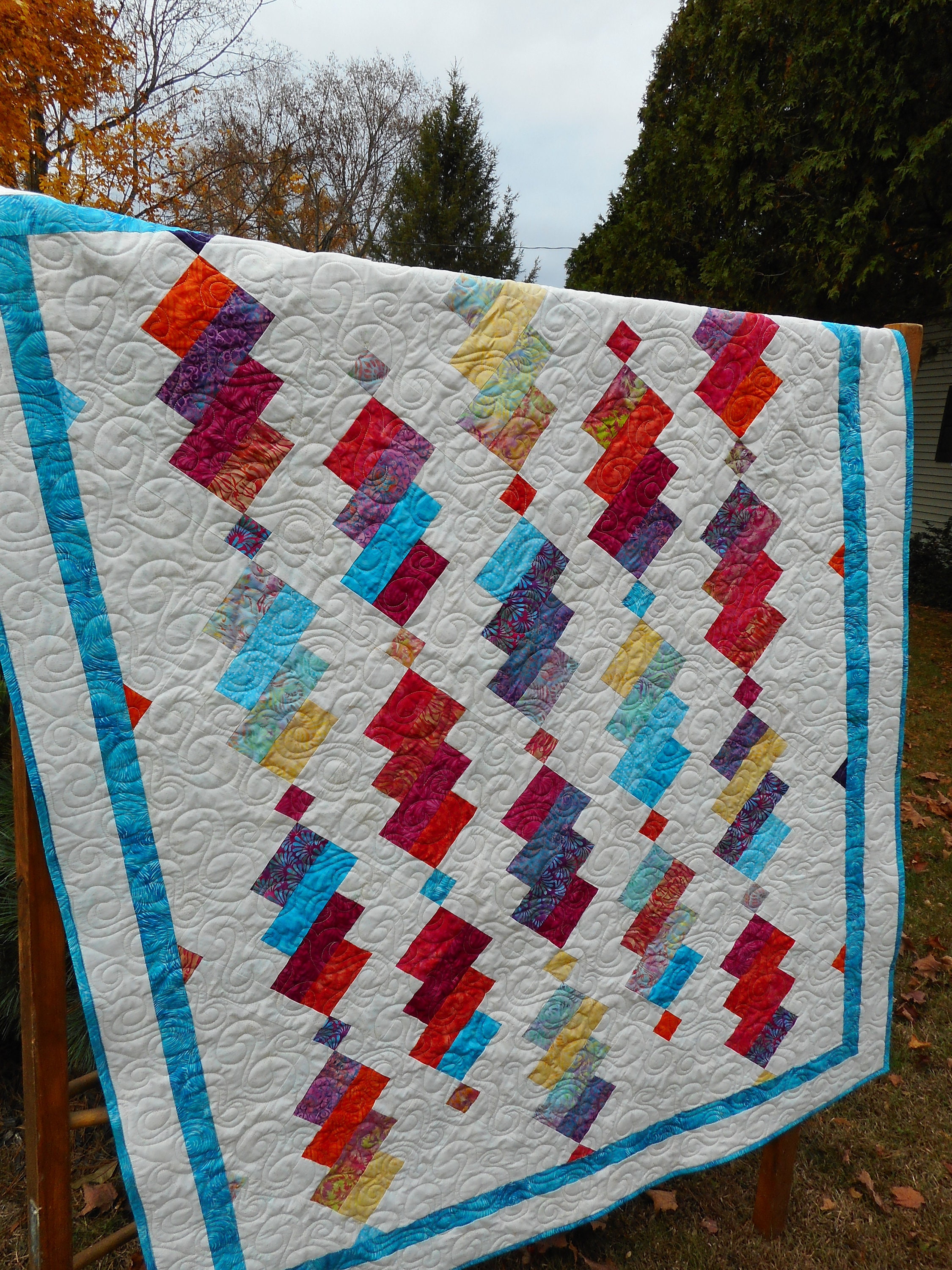 Rotini Twist Jelly Roll Quilt Pattern - Hard Copy Version - Etsy