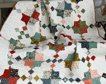 Duck Duck Goose Quilt Pattern from Little Louise Designs - Sizes Crib to Queen / King - Hard Copy Version