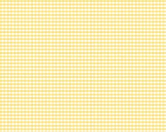 1/8" Small Gingham Yellow Riley Blake C440 50 Yellow - Yardage