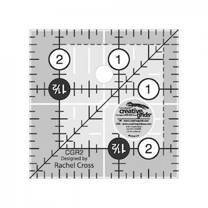 Creative Grids 2.5&quot; Square Up Ruler: Half Square Triangle Tool