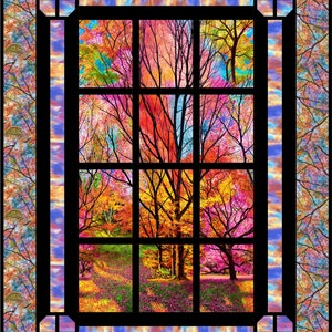 Window Quilt Pattern - New Horizon by Little Louise Designs - Quilt Size - 45" x 63" - PDF INSTANT DOWNLOAD