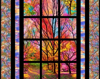Window Quilt Pattern - New Horizon by Little Louise Designs - Quilt Size - 45" x 63" - PDF INSTANT DOWNLOAD