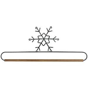 12&quot; Wire Snowflake with Dowel Quilt - Craft Holder - Hand Crafted in USA by Ackfeld Manufacturing