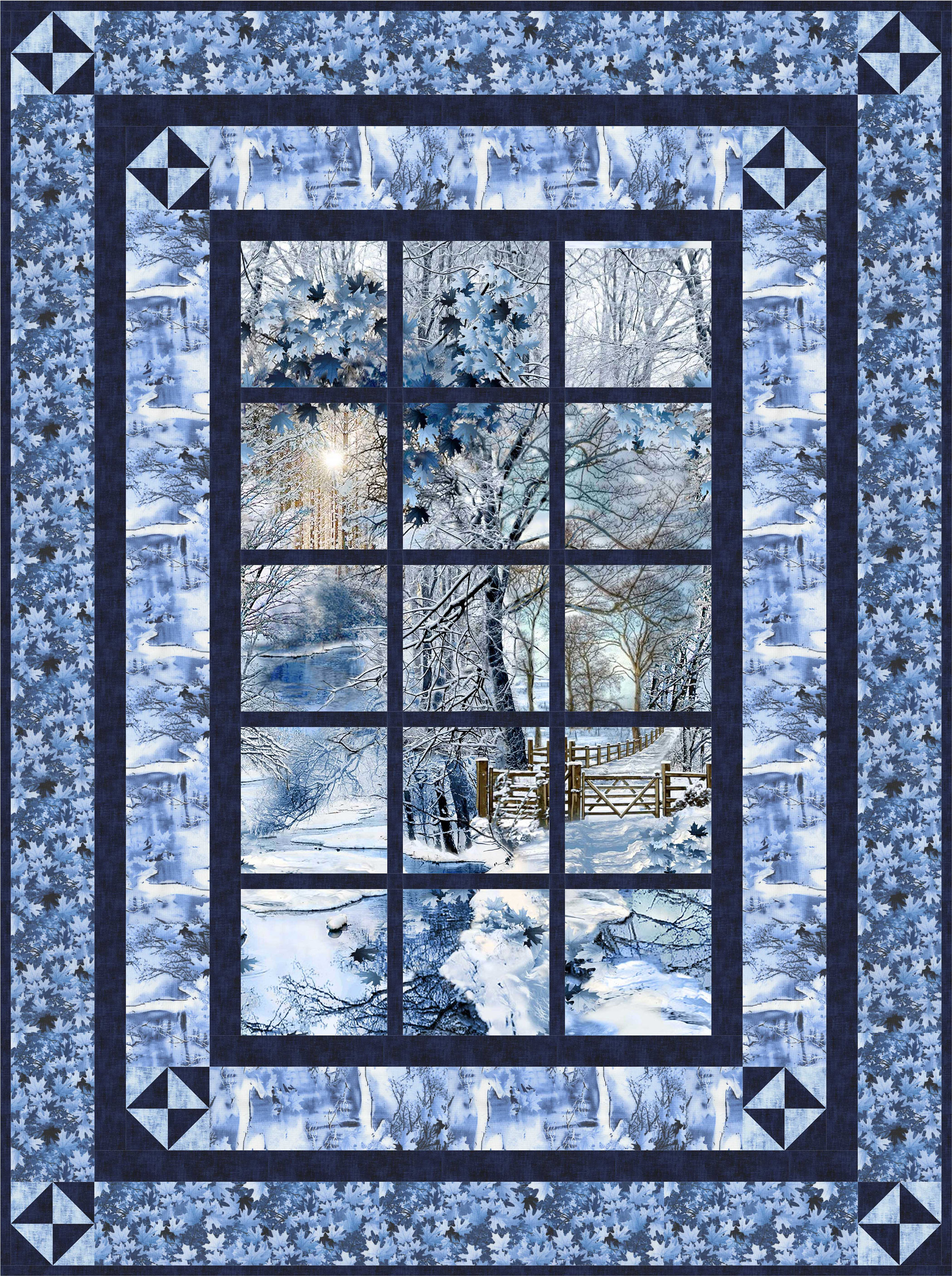 Window Lake Quilt Pattern Scenic Window Quilt Pattern - Alpine Retreat - PDF INSTANT DOWNLOAD - Etsy