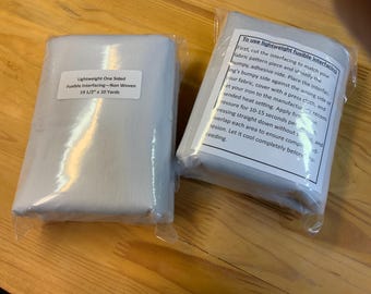 Lightweight Fusible Non-Woven Interfacing - 19.5” x 10 Yards