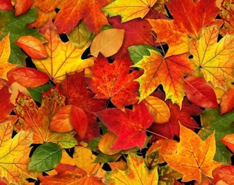 Fall Fabric-Landscape Medley by Elizabeth's Studio 478-Multi-Yardage
