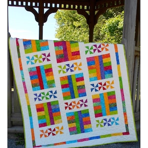 Baby Quilt Pattern - Layer Cake Pattern - Saturday In The Park - Hard Copy Version
