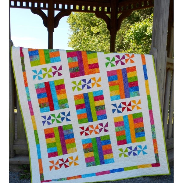 Baby Quilt Pattern - Layer Cake Pattern - Saturday In The Park - PDF INSTANT DOWNLOAD