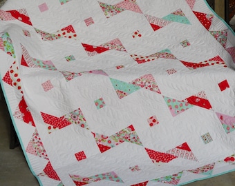 Modernes Quilt Muster - Ein Banner Day Jelly Roll Muster - PDF SOFORT DOWNLOAD