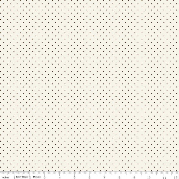 Springtime - Dots Cream by My Mind's Eye for Riley Blake C12816 Cream - Yardage