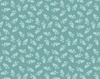 Quilt Fabric - Sweet Things Flowerpots by Andover Fabrics - A-1637-Teal - Yardage