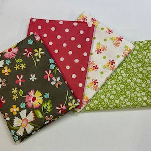 Prairie Fat Quarter Bundle by Little Miss Shabby for Moda - 4  Count