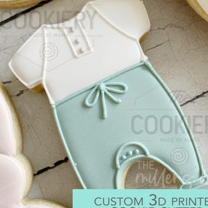 Short Sleeved Onesie Cookie Cutter, Baby Shower Cookie Cutter, Baby Bodysuit Cookie, Newborn Cookie Cutter, Gender Reveal, 3D Printed