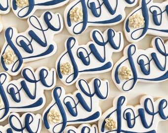 Love Word Cookie Cutter, Valentines Cookie Cutter, Heart Cookie Cutter, Birthday Cookie Cutter, 3D Printed