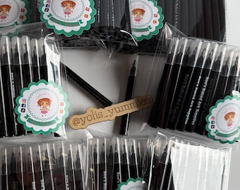 Black Mini Edible Markers, Mini Markers, Mini Black Marker, Edible Marker, Assorted Edible Markers, Black Mini Markers