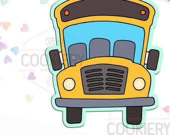 School Bus Cookie Cutter, Back to School Cutter, Teacher Appreciation Cutter, Classroom Party Cutter, Student Gift Cutter, 3D Printed
