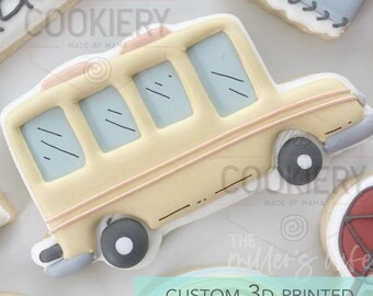School Bus Cookie Cutter, Back to School Cookie Cutter, Teacher Appreciation Cutter, Classroom Party Cutter, Student Gift Cutter, 3D Printed