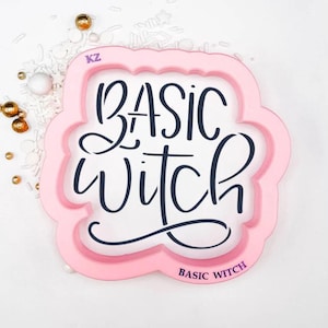 Basic Witch Stencil and Cutter Set, Halloween Cookie Cutter, Halloween Cookie Stencil, Witch Sister Cookie Cutter, Witch Cookie Cutter