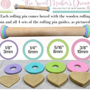 Adjustable Rolling Pin, Cookie Rolling Pin, Rolling Pin, Pastel Rolling Pin, Wooden Rolling Pin, Cookie Dough Roller, Rolling Pin