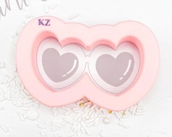 Heart Sunnies Mini Cutter, Heart Glasses Mini Cookie Cutter, Heart Glasses Cookie Cutter, Heart Shades, Summer Shades, Summer Cookie Cutter