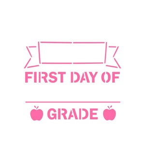 First Day of School Stencil, School Cookie Stencil, Back to School, Teacher Stencil, Back to School Cookie Stencil, Teacher Cookie Stencil