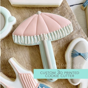 Beach Umbrella Cookie Cutter | Summer Cookie Cutter | Tropical Party Cookie | 3D Printed Cutter | Vacation Beach Theme