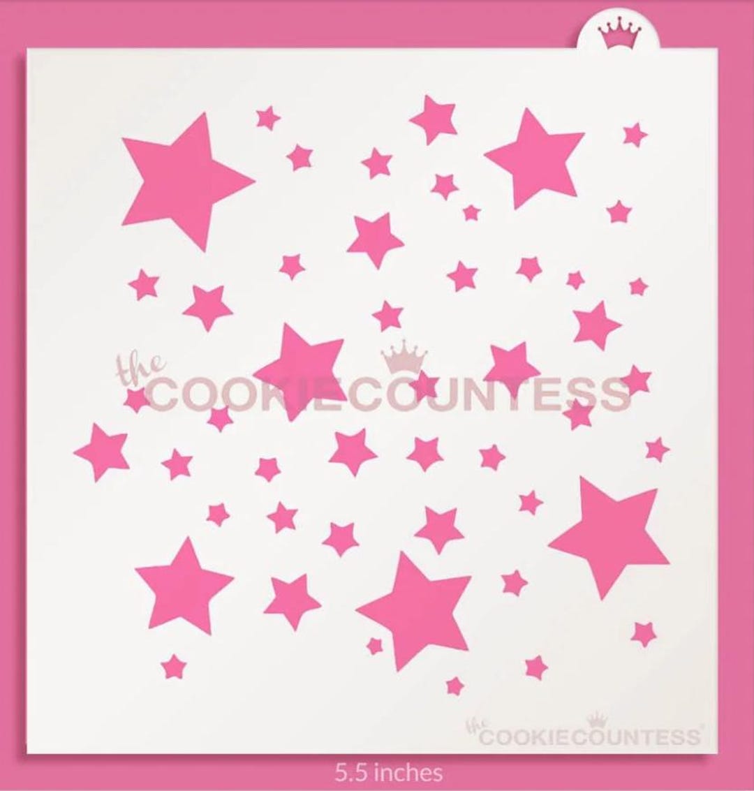 Night Sky Stencil, Night Sky Cookie Stencil, Night Sky Stencil, Night ...