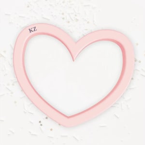 The Faye Heart Cookie Cutter, Heart Cookie Cutter, Wedding, Valentines Cutter, Wedding Cookie Cutter, Heart Fondant Cutter, Heart Cutter