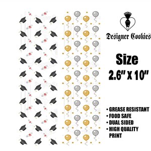 Graduation Backer, Cookie Food Safe Backer, Food Safe Backer, Cookie Box Backer, Cookie Packing, Packing Supplies, Graduation Cookie Backer