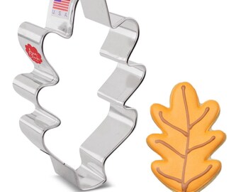 Small 3" Oak Leaf Cookie Cutter, Thanksgiving Cookie Cutter, Fall Cookie Cutter, Harvest Cutter, Autumn Winter Cutter,