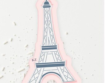 Eiffel Tower Cookie Cutter and Stencil Set, Eiffel Tower Cookie Cutter, Eiffel Tower Cookie Stencil, Travel Cookie Cutter, Travel Stencil