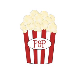 Popcorn Cookie Cutter | Movie Night Cookie | Carnival Theme | 3D Printed by Minted Prints