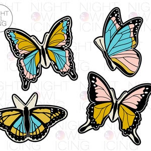 Butterflies Cookie Cutter | Butterfly | Nature | Garden | Spring | Baby Shower Theme | | 3D Printed | Designed by Night Owl