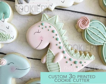 T-Rex Cookie Cutter, Dinosaur Cookie Cutter, Jurassic Party Cookie, Boy Birthday Dino Cutter, Baby Shower Cookie Cutter, 3D Printed