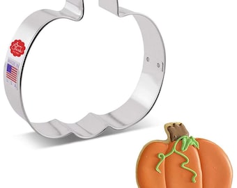 4" Large Pumpkin Cookie Cutter, Thanksgiving Cookie Cutter, Fall Cookie Cutter, Halloween Cookie Cutter, Jack-o-Lantern,