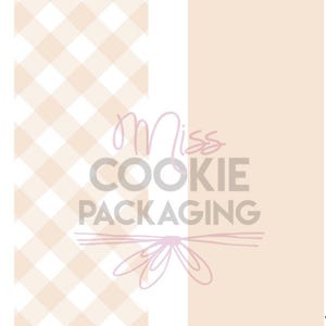 Solid Beige Gingham Greaseproof Backer, Cookie Backer, Neutral Cookie Backer, Beige Cookie Backer, Solid Backer, Greaseproof Cookie Backer
