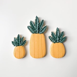 Pineapple Cookie Cutter Set | Fruit Cookie Cutter | Summer Party Cookie Mold | Farmers Market Cutter | Baby Shower Cutter | 3D Printed