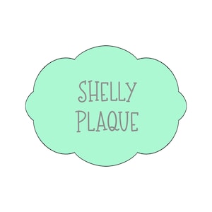Shelly Plaque Cookie Cutter | Elegant Name Frame | Minted Prints | Fancy Label Cutter | 3D Printed PLA | Custom Message Cookie