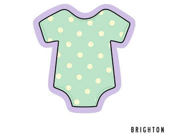 Baby Onesie Cookie Cutter, Baby Shower Cookie Cutter, Newborn Baby Cutter, Baby Clothes Cutter, Gender Reveal Cutter, 3D Printed