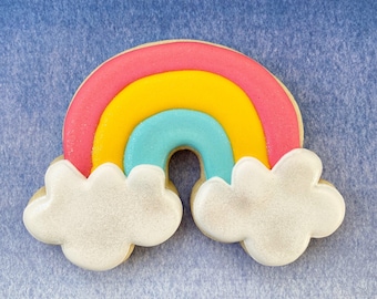 Rainbow and Clouds Cookie Cutter, Boho Rainbow Cookie Cutter, Arch Rainbow Cutter, Baby Shower Cookie Cutter, Pride Cookie, 3D Print
