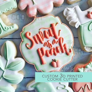 Cookie Plaque Cutter, Vintage Frame Cutter | Ornate Cookie Cutter | Wedding | Monogram Plaque Cookie | Decorative Cutter Plaque | 3D Printed