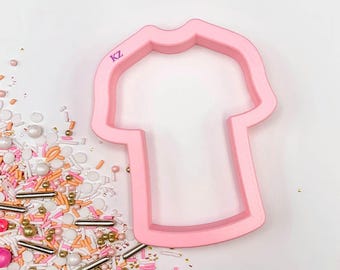 T-Shirt Cookie Cutter, Sports Jersey Cookie Cutter, Team Shirt Cookie Cutter, Boy Birthday Cookie, Uniform Cookie Cutter, 3D Printed