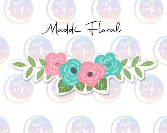Maddi Floral Cookie Cutter, Flower Spray Cookie Cutter, Wedding Cutter, Mother’s Day Floral Cutter, Bridal Shower Cutter, 3D Printed