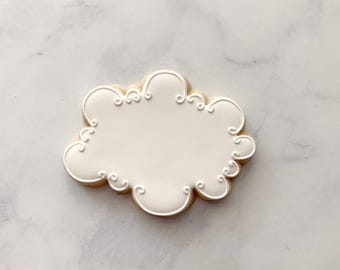 Fluffy Cloud Cookie Cutter, Cloud Shape Cookie Cutter, Baby Shower Cookie Cutter, Sky Cookie Cutter, Weather Cookie, 3D Print