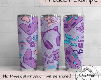 Adesivo para copo térmico Coquette, modelo fino de 590ml (Download Digital)