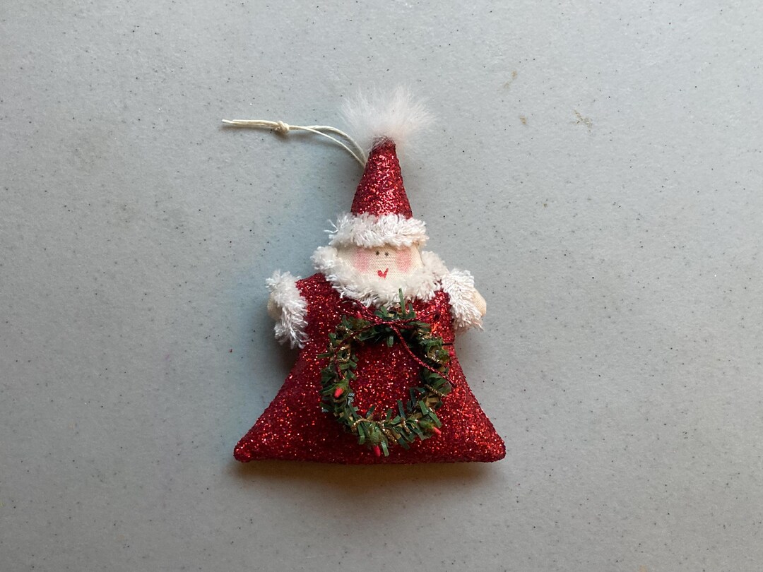 Red - Handmade Christmas Ornament Santa Hanging 01