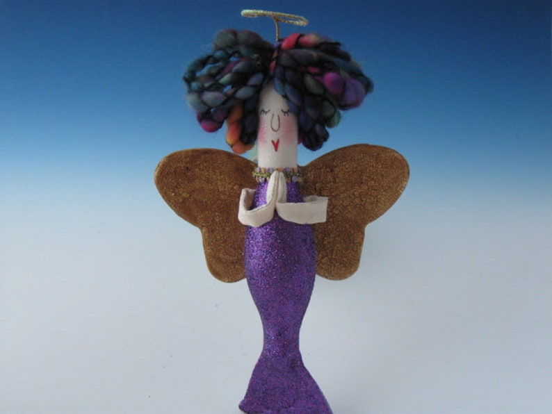 Angel Ornament Mermaid Ornament Handmade Mermaid Angel Ornament.